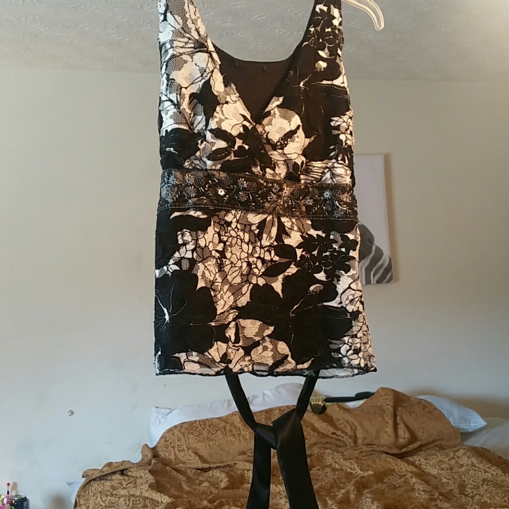 Beautiful black and white blouse